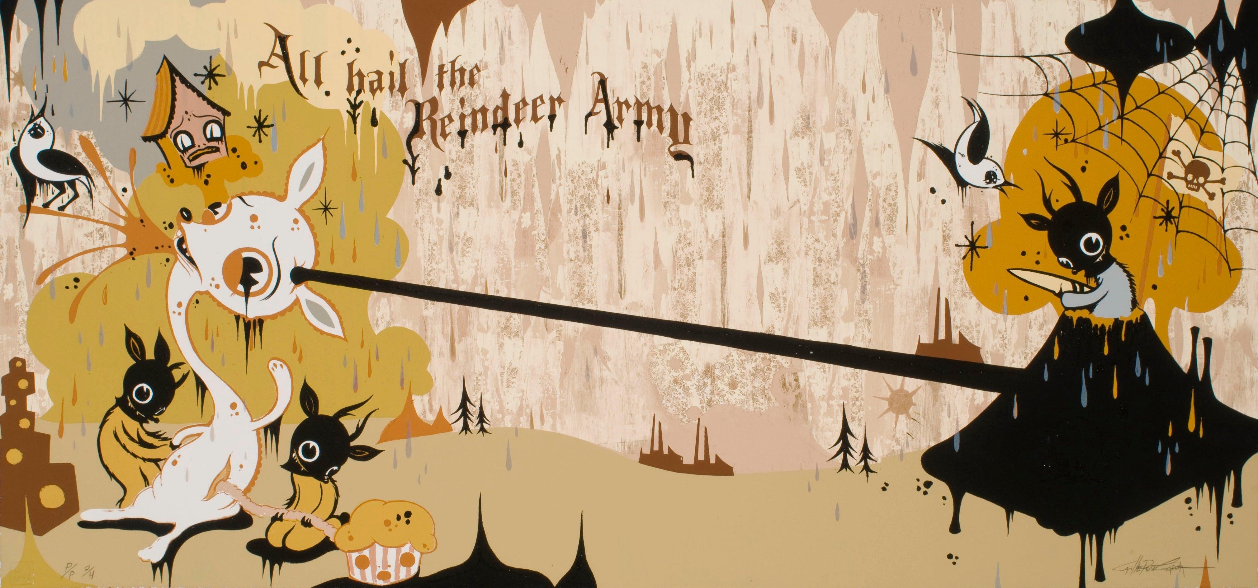 Camille Rose Garcia, All Hail the Reindeer Army